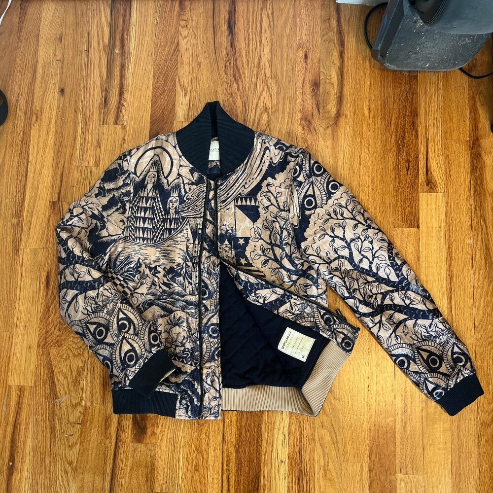 Scotch and Soda Jacquard Bomber Jacket